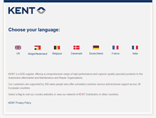 Tablet Screenshot of kenteurope.com